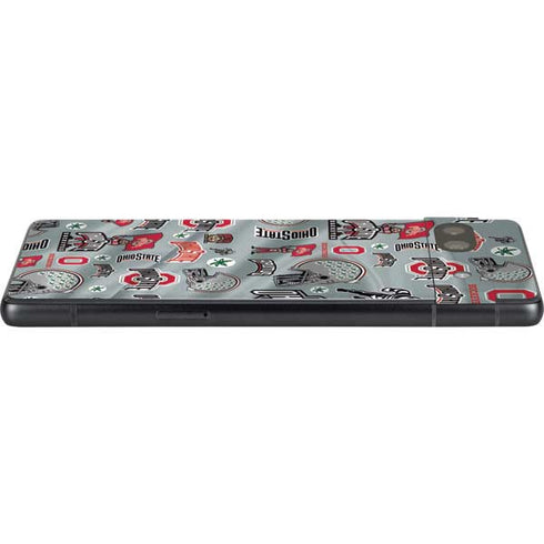 Ohio State University Pattern Google Pixel 7a Skin
